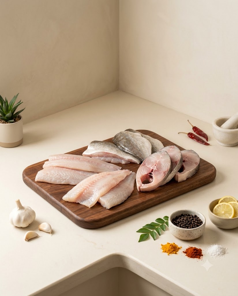 Trevally Para Fish Big 250g-300g (Gross) - Curry Cut