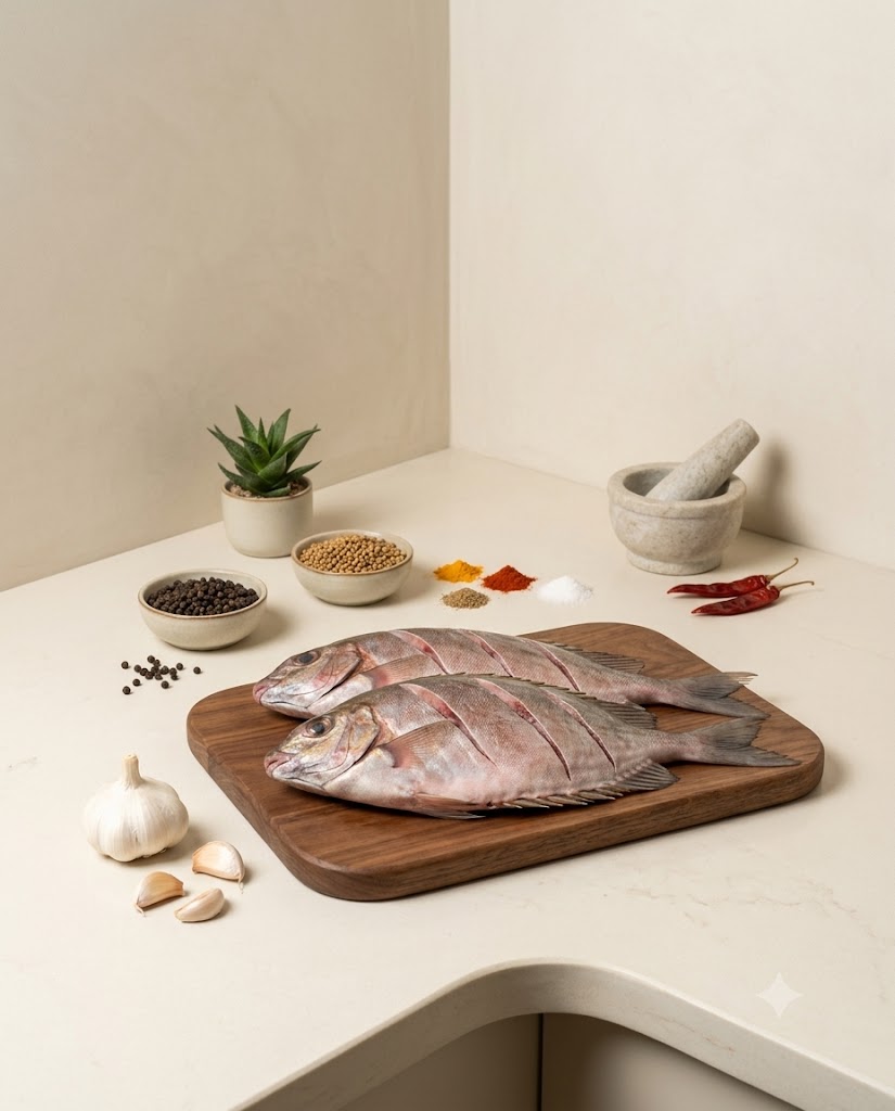 Rabbit Fish Medium 250g-300g (Gross) - Curry Cut