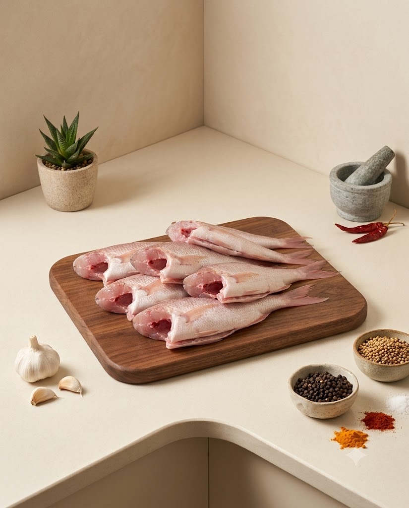 Pink Perch Small 250g-300g (Gross) - Curry Cut (No Head)