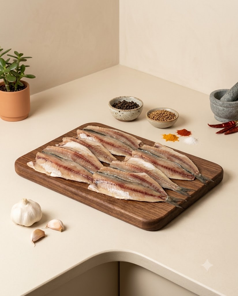 Sardine Fish Medium 500g-550g (Gross) - With Eye
