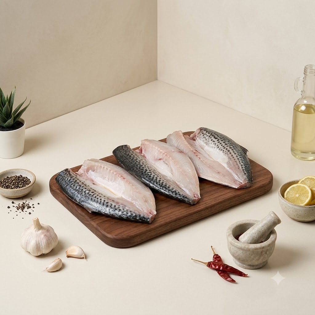 Seer Fish Big 250g-300g (Gross) - Curry Cut (No Head)
