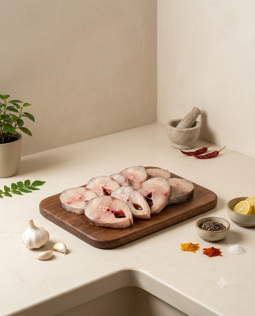 Rohu Small Fish 250g-300g (Gross) - Curry Cut (No Head)