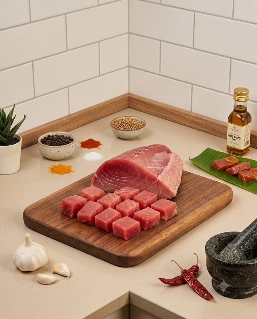 Tuna Fish Medium 250g-300g (Gross) - Curry Cut (No Head)