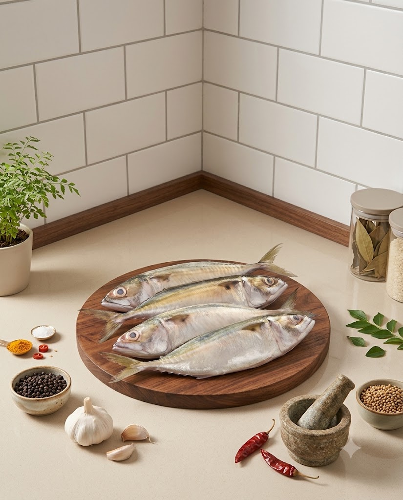 Mackeral Medium 250g-300g (Gross) - Curry Cut (No Head)